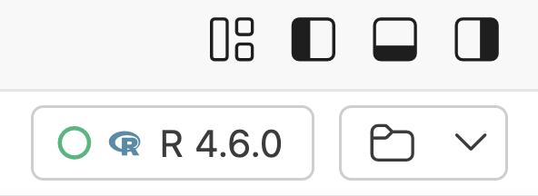 Screenshot of the Positron interpreter picker