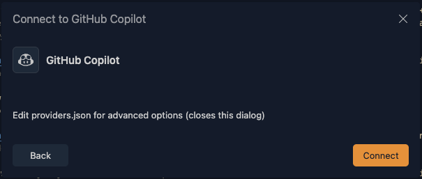 Connect to GitHub Copilot