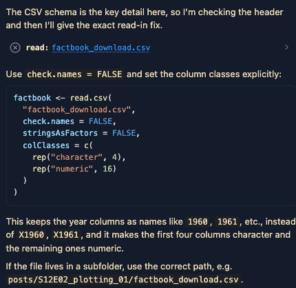 Posit AI message that it is trying to read in my data